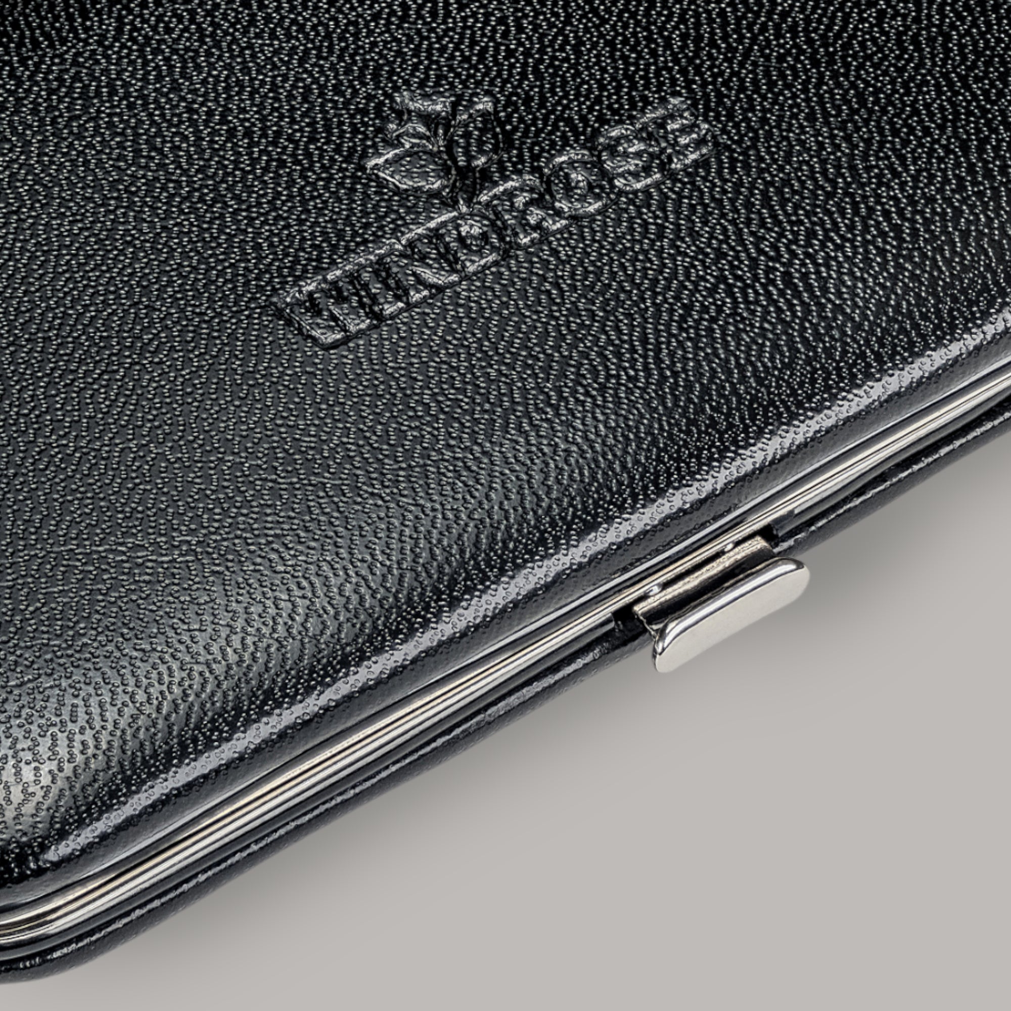 4-piece manicure case Merino / black