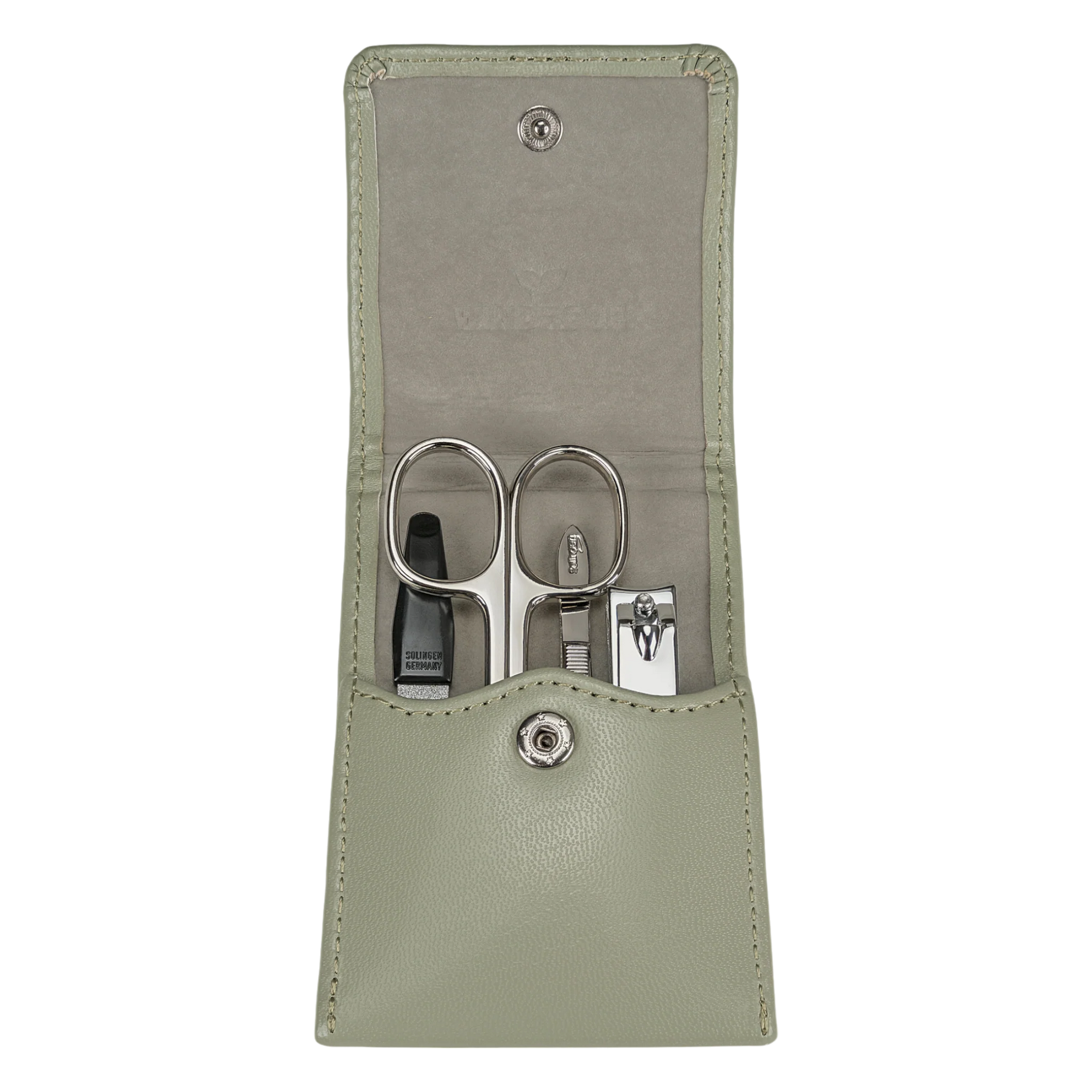 4-piece manicure case Merino Moda / sage