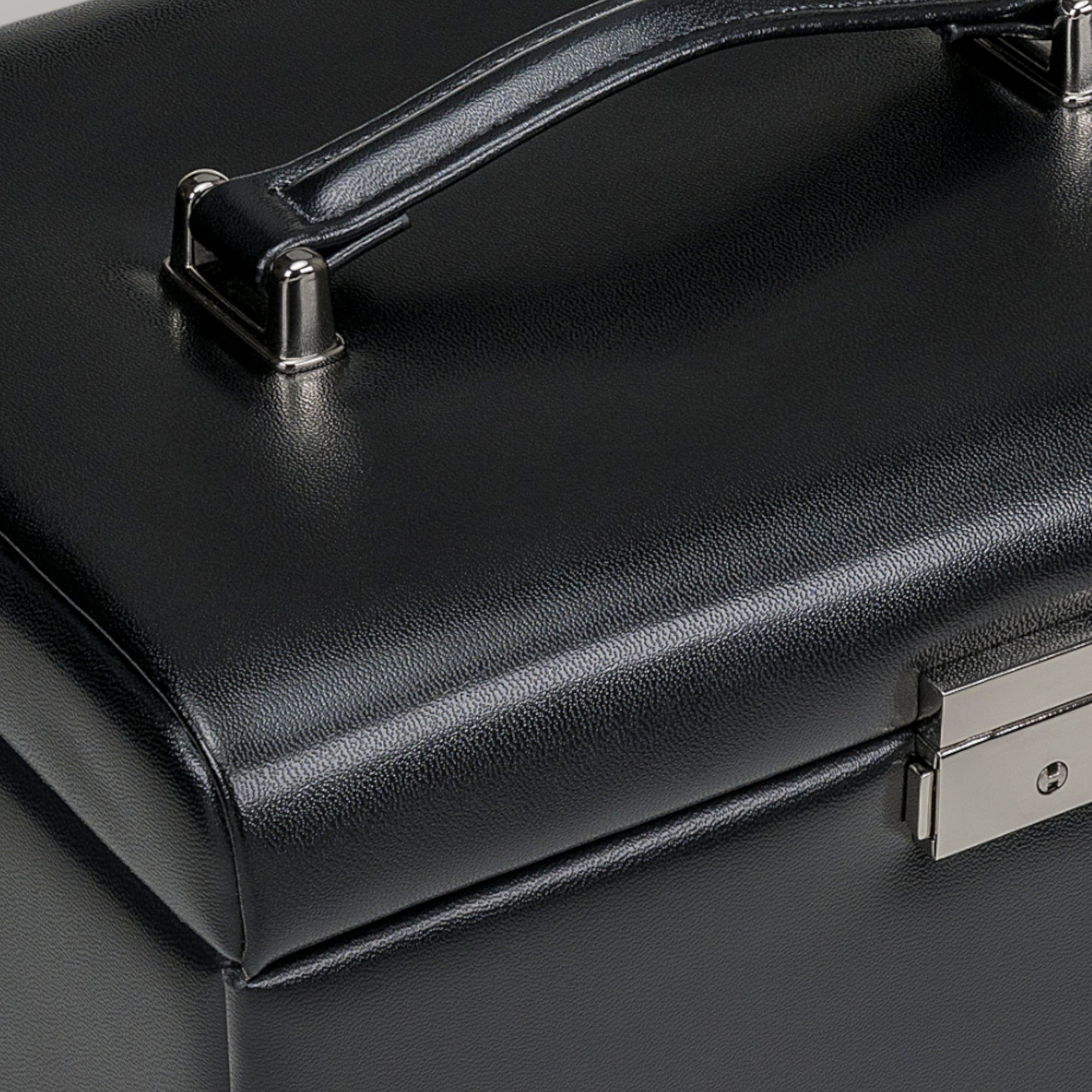 Jewelry case with integrated jewelry bag Merino Moda / black