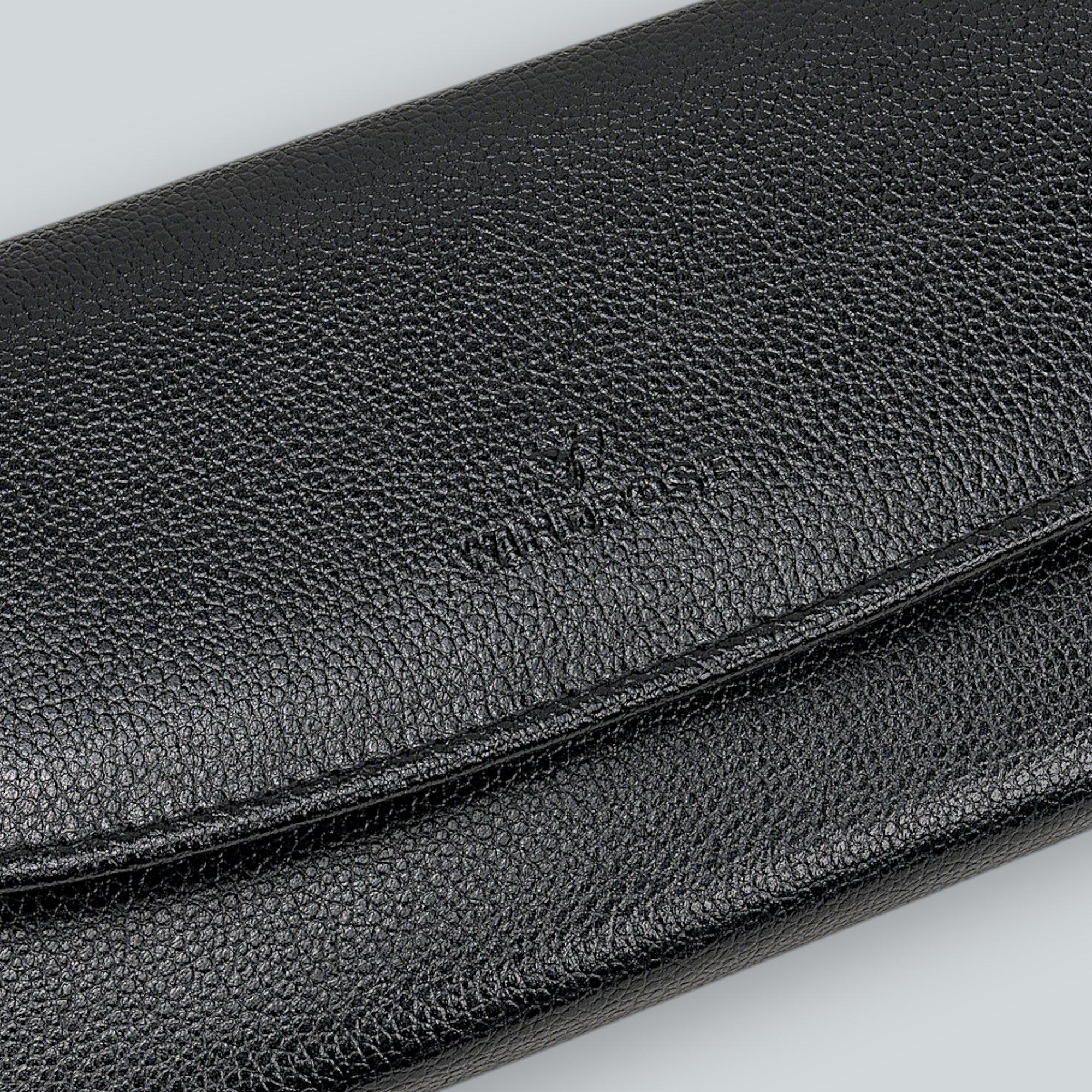 Schmucktasche beluga / schwarz (Leder)