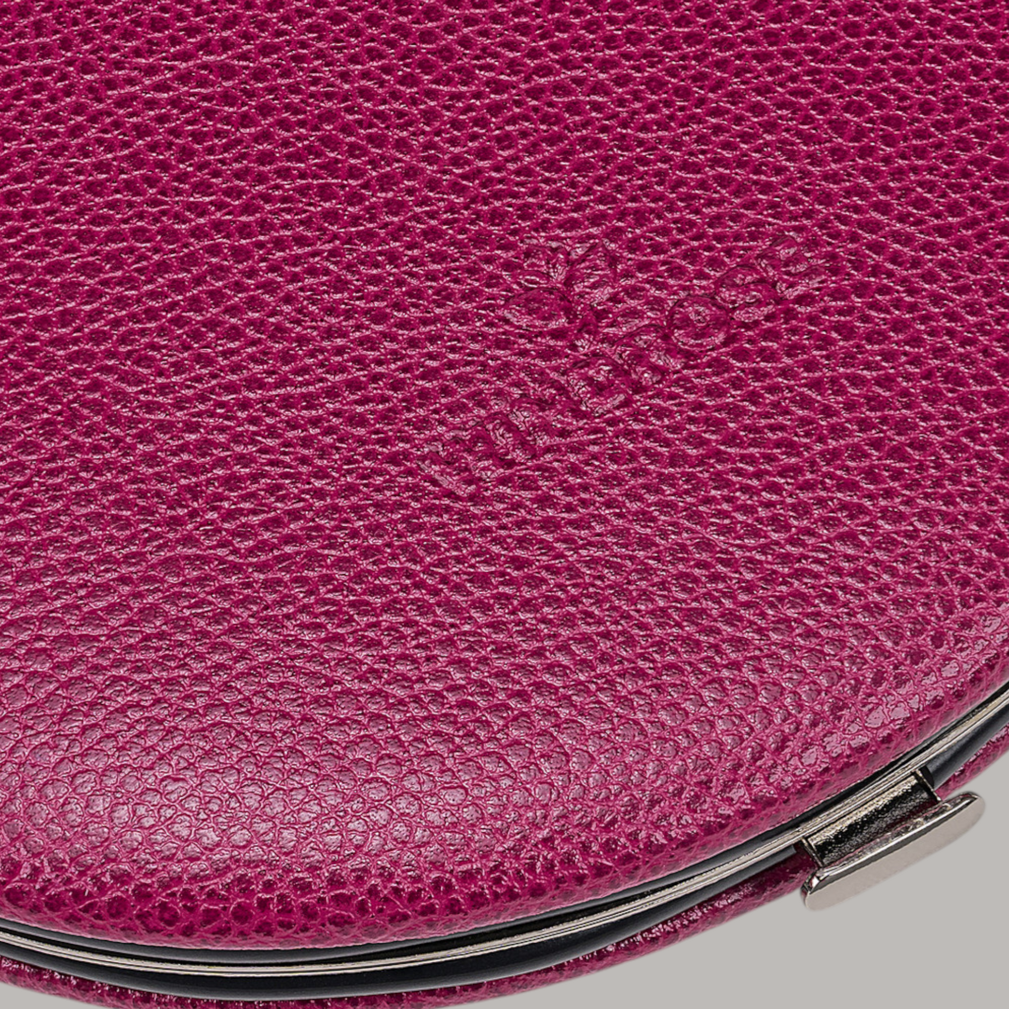 5-piece manicure case Beluga / berry (leather)