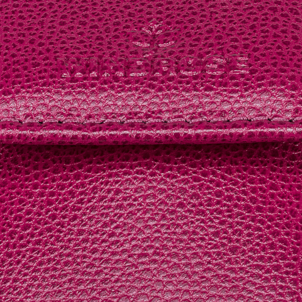 4-teilig Maniküretui beluga / beere (Leder)