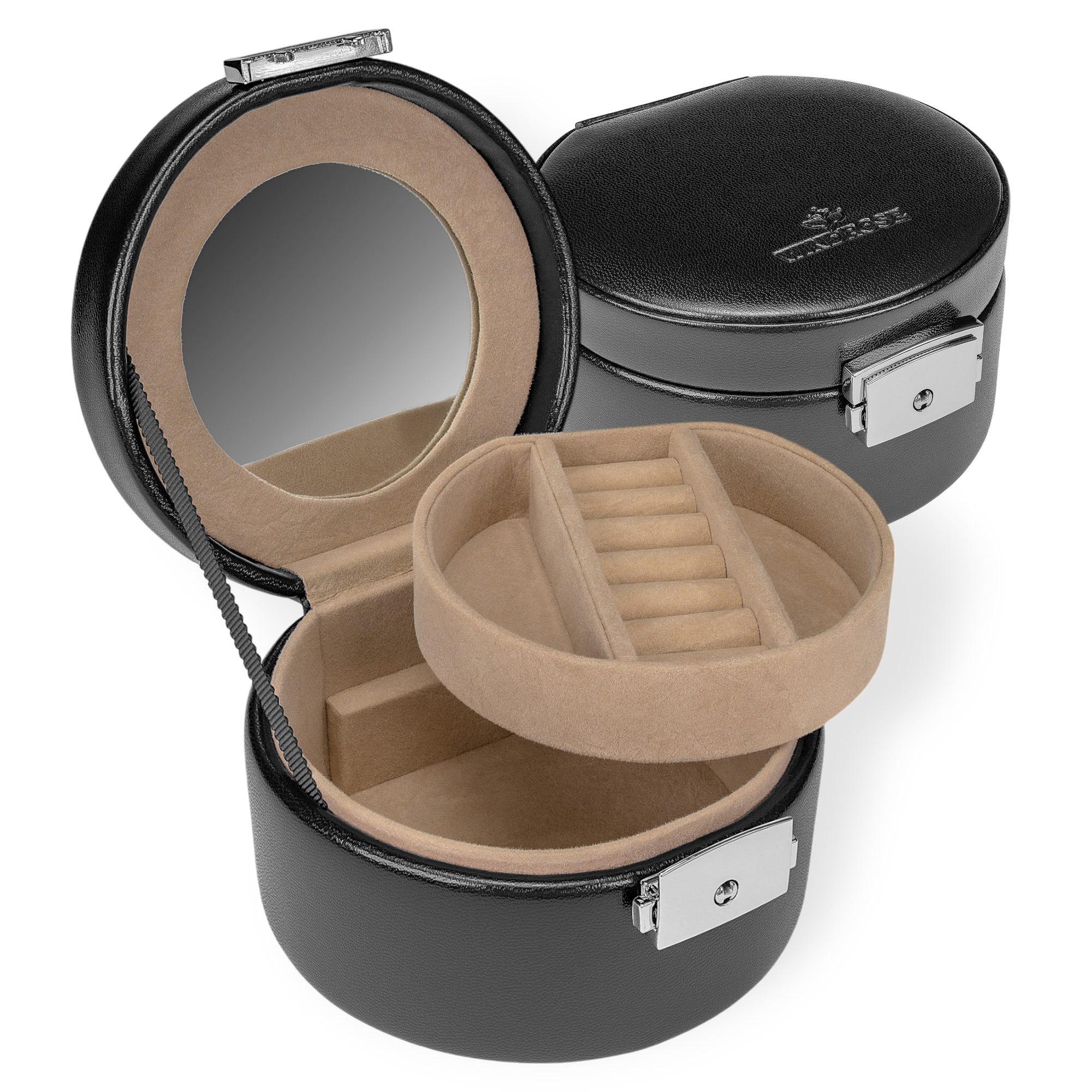 Jewelry box small Merino / black