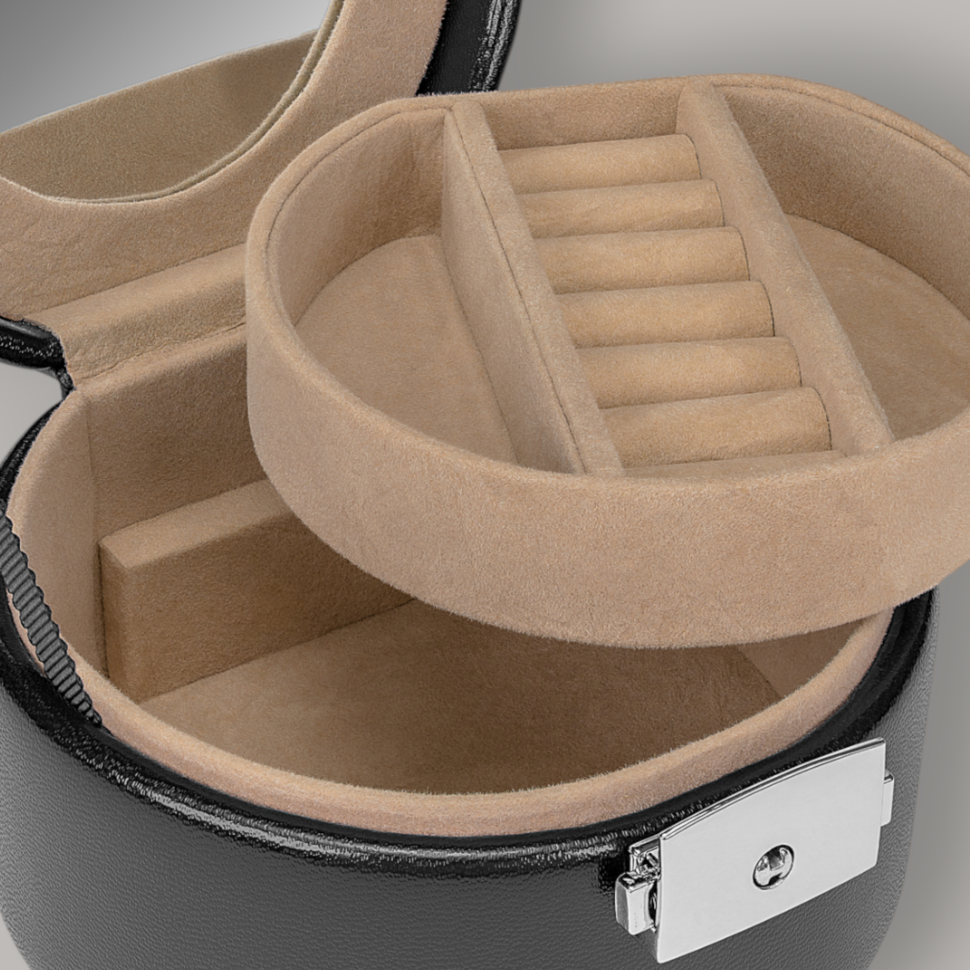 Jewelry box small Merino / black