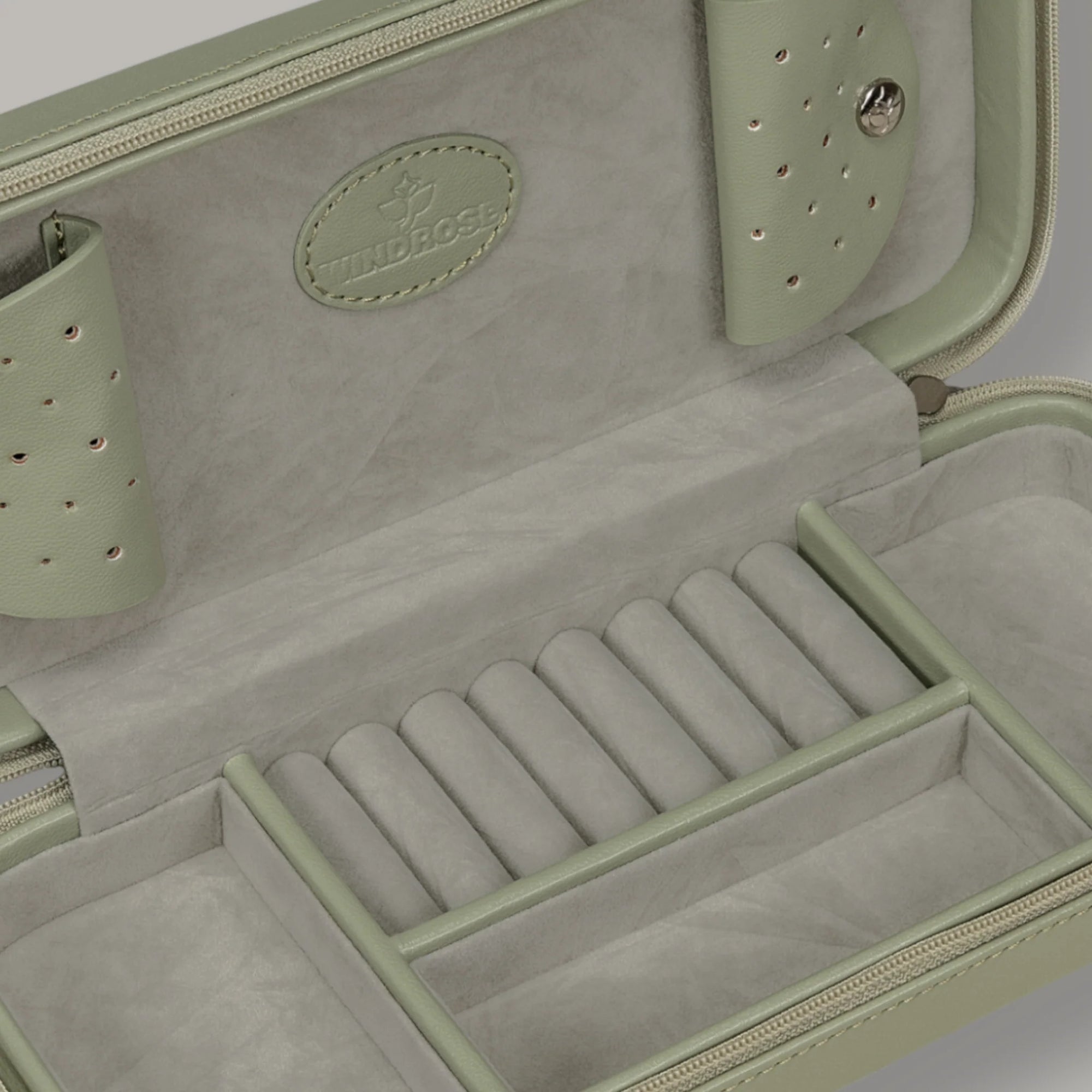 Charm box for travel Merino Moda / sage