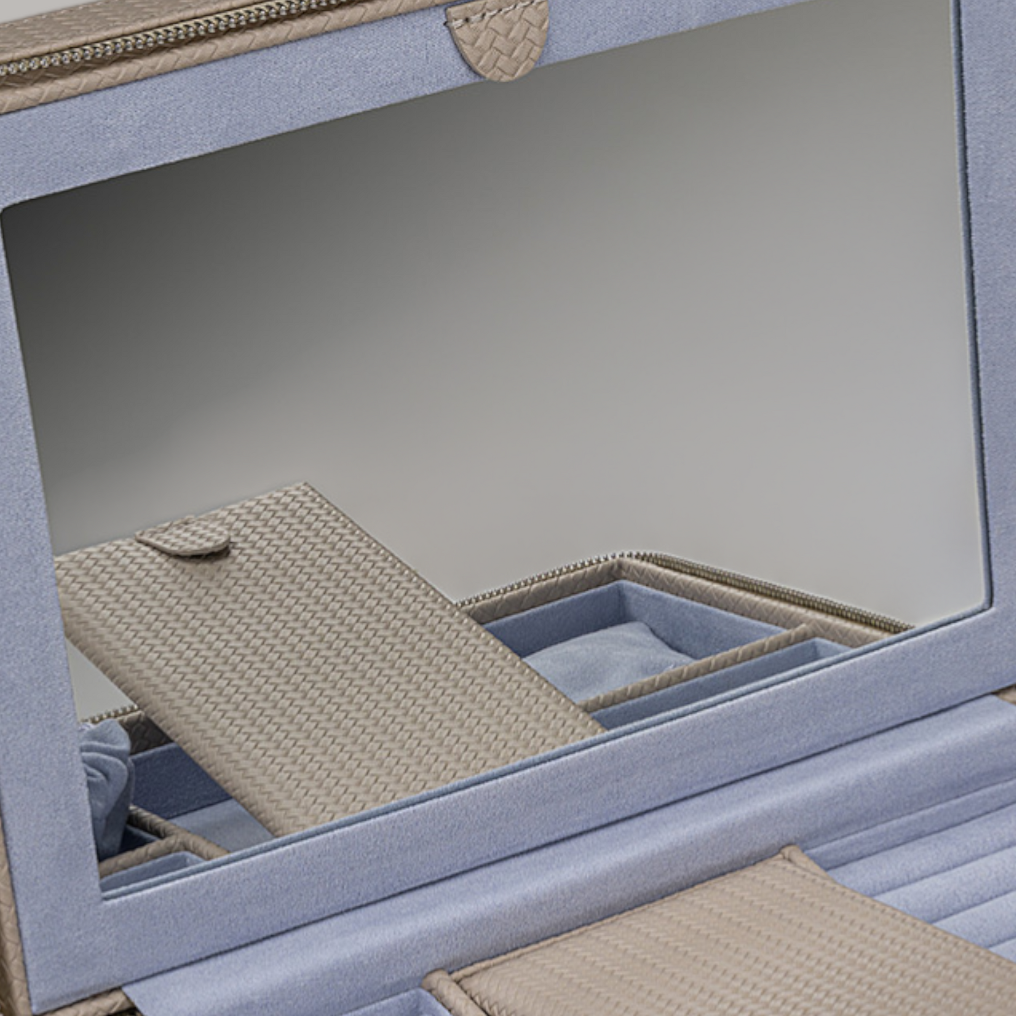 Zipper jewelry box Corbello / taupe