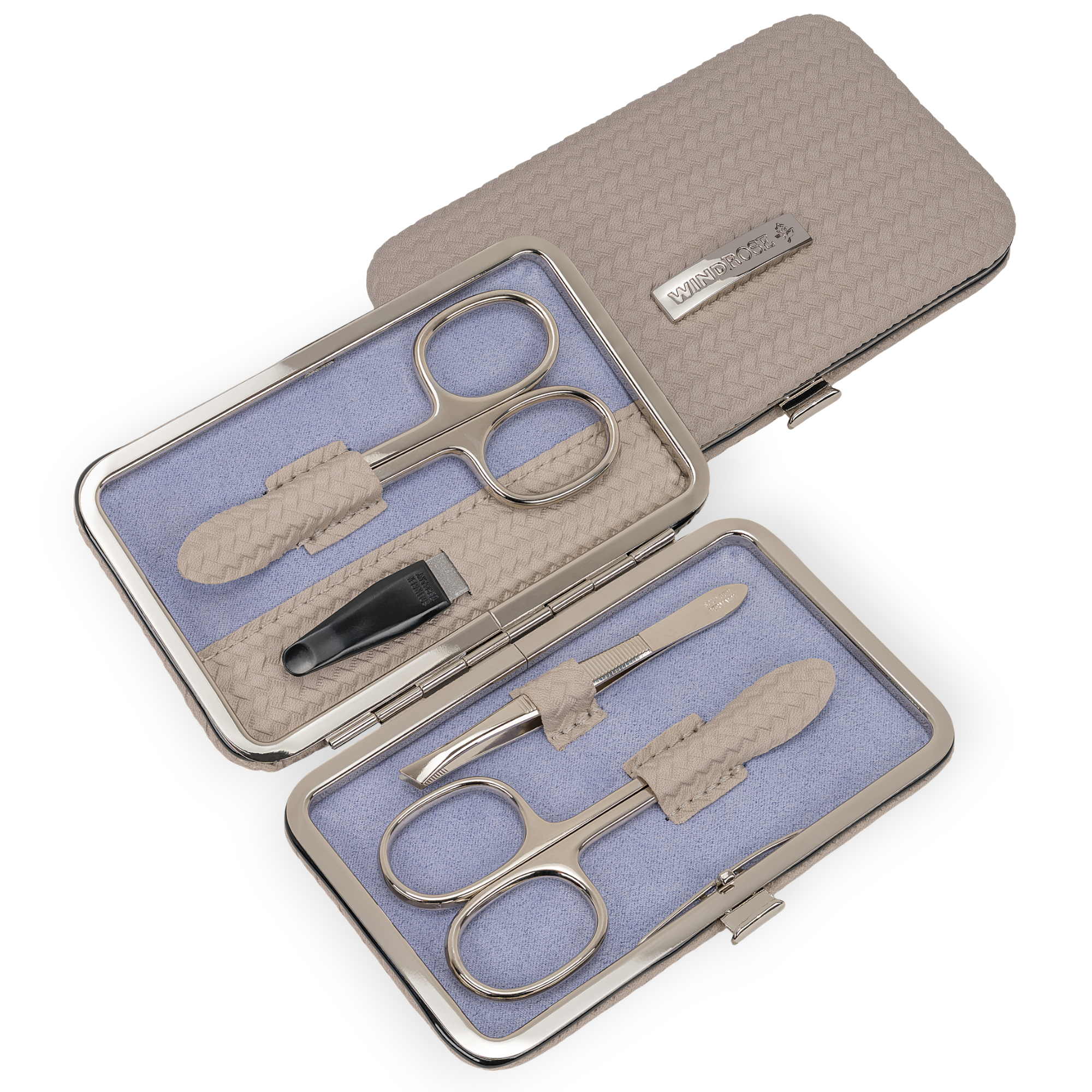 4-piece manicure case Corbello / taupe