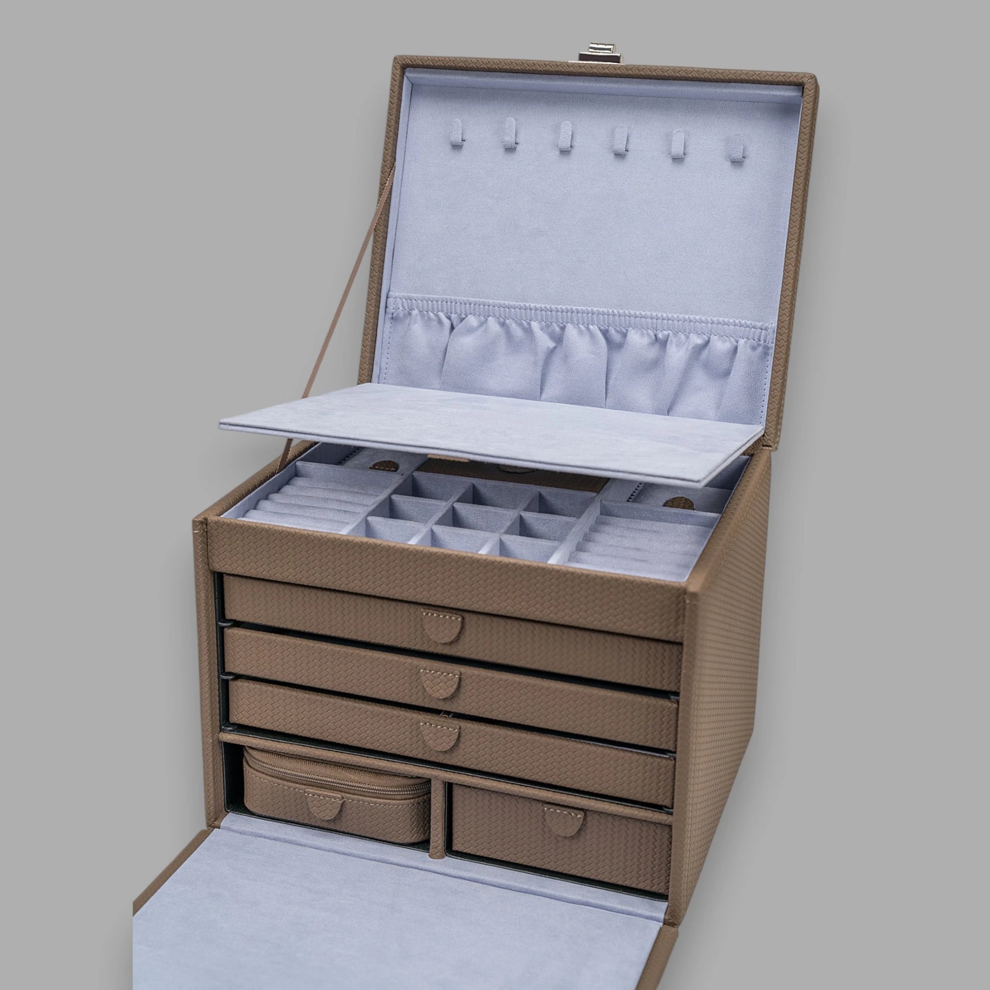Jewelry case XL with travel case Corbello / mocca