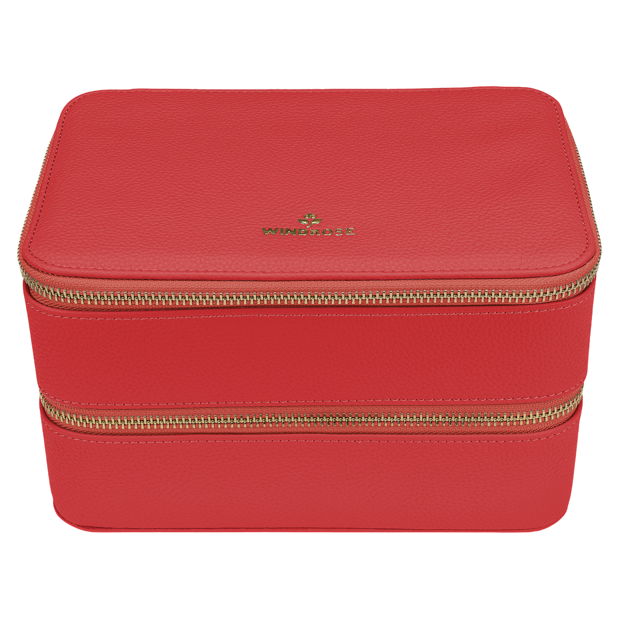 Jewelry case L with zipper Aurora / coral