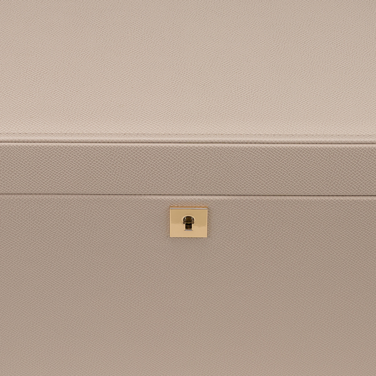 Schmuckkoffer luxora beige (Art.-Nr. 803992.12) – Detailansicht Schloss, Frontansicht