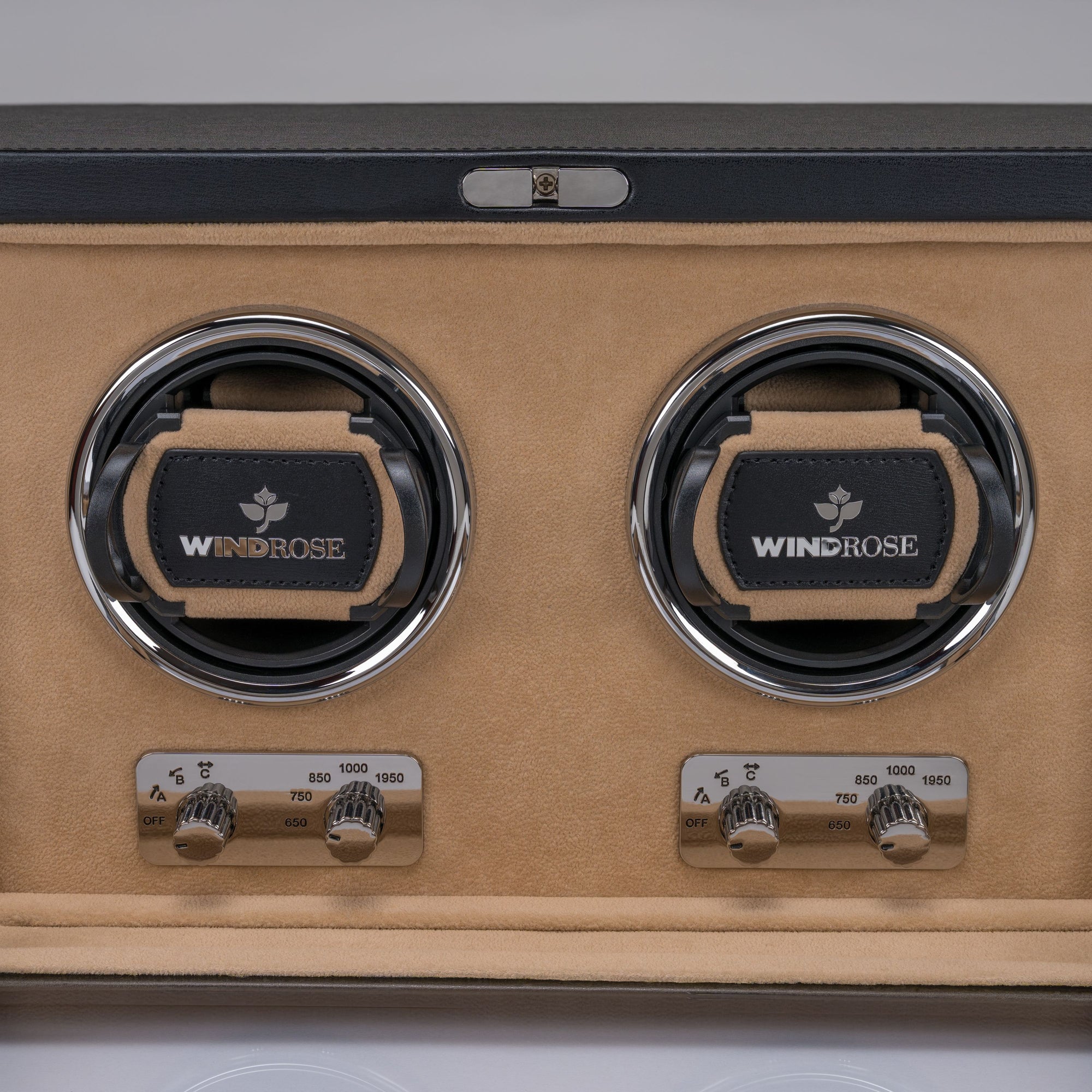 Watch winder 2 watches Ambiance / black (leather)